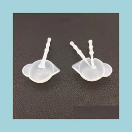 Testare m￤tningar 5st Sile Mixing Cups UV Harts Dish and Stirrers Liquid Measuring Smyckes Making Tools Drop Delivery Equipment DH1WA