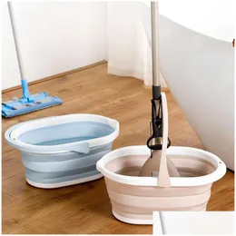Ведра складывание ковша для штифров творческие предметы домашнего обихода простые размеры пластиковая кухня ванная комната для ванной комнаты каска