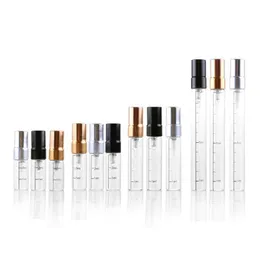 Packing Bottles 2Ml L 5Ml 10Ml Clear Glass Spray Bottle Portable Per Atomizer Mini Sample Test Tube Thin Vials Sn2400 Drop Delivery Dhoaw
