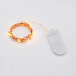 Strings 6,6 pés 20leds Bateria operada por fios de cobre mini luzes de cordas LED para o Natal DIY