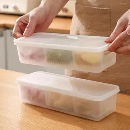 저장 병 3 그리드 야채 상자 커버 식품 준비 홀더 양파 생강 용기 마늘 신선한 키핑 박스