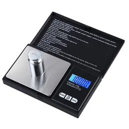 Escalas de pesagem mini bolso de bolso em escala digital moeda jóias de diamante dourado pesagem nce 500g/0,01g Drop entrega do escritório schoo dh1q8