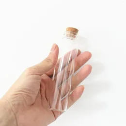 Storage Bottles 24 Pcs/lot 16 30 120mm 60ml Glass Bottle Stopper Test Tube Jars Corks Containers Vial DIY Crafts Wedding Gift