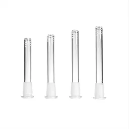 Hookahs grossistglasdedstammdiffusor med 6 snitt Flush Top 14 18 mm kvinnlig reduceradapter lo Pro Diffused Down Stem Glass Bowl för Bong