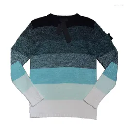 Suéteres masculinos gradiente masculino color jumper malha masculino pulôver malha de lã unissex suéter