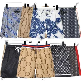 Mix Style Summer Designer Luxury heren shorts strandbroek klassieke letter print korte broek mode casual katoenen gestreepte patchwork mesh zwembroekbroeken
