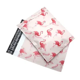 Worki do pakowania Flamingo Poly Mailer Kleje Koperty kurierskie torba na prezent z plastikową wysyłką
