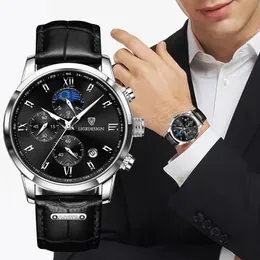 Orologi da polso lige orologi da uomo business watch man top marchio top brand lussuoso orologio da polso cronografo cronometro impermeabile da data auto