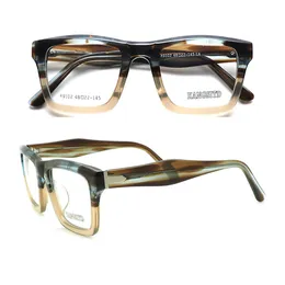 Sonnenbrillenrahmen, handgefertigt, optische Gläser, quadratisch, für Herren, übergroß, aus Acetat, leicht, mit großem Rahmen, verschreibungspflichtige Brillen 230106