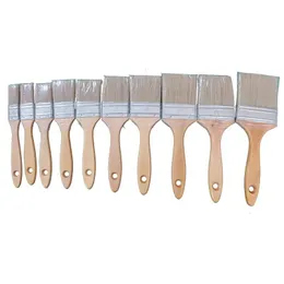 Forniture per pittura Set di pennelli professionali 10 pezzi Spazzole per impieghi gravosi definiti con precisione per pareti con setole Srt Pet e Nat Dhcbq