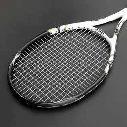 Tennisracketar unisex Professional Racket String 4550 kg Racquet Carbon Fiber Top Material Sports Training Rackets Bag 230113