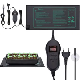 Altre forniture da giardino Tappetino termico per piantine da 21 W con impostazione della temperatura del termostato da 5 a 42 per la crescita delle piante Germinazione Idroponica Vivaio 230113