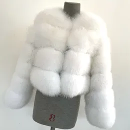 Herrjackor Designer White Fur Coat for Women 230112