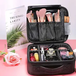 Cosmetic Bags Cases Eva Partition Free Zipper Portable Cosmetic Bag Mini Waterproof Oxford Cloth Large Capacity Storage 230113