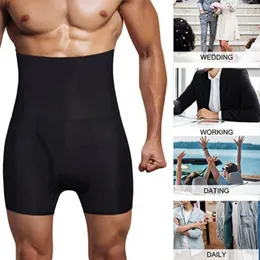 Shapers do corpo masculino Men Tummy Control Shorts Alta cintura Treinamento de compressão Shaper Calças