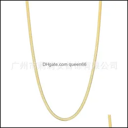 Ketten 3pcs Goldkette Halskette für Frauen Grils Fischgrätenseil Figaro Link geschichtete Neklace Trendy 2021 Schmuck DNF01 810 R2 DROP D DHWYS