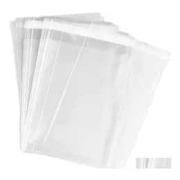 Packing Bags Plastic Bag Dustproof Sealing Transparent Thick Selfsealing Drop Delivery Office School Business Industrial Dhfml