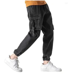 Мужские джинсы Icclek 2023 Мужские брюки моды High Street Casual Plus Low Rise