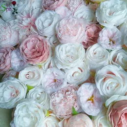 Flores decorativas SPR de mayor calidad 3D Artificial Rose Peony Flower Wall Boda Telón de fondo Fiesta Eventos Arreglos