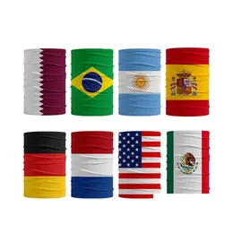 Party Favor Ups Reusable Flag Bandana Usa Germany Canada Mtifunctional Summer Ice Silk Magic Face Mask Drop Delivery Home Garden Fes Dhwvs