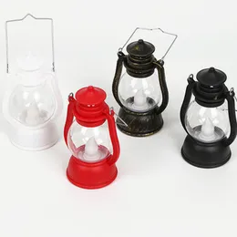 Portable Lanterns Ramadan Lantern Light Retro Kerogenlampor Batterier Jordbrukade Lamp Diy Camping Flicker LED -natt