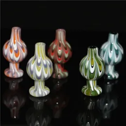 hookahs US Color Peak Carb Cap 25mmOD For Peak Insert Heady Glass Bubble Caps For Quartz Banger Peak Dab Rigs