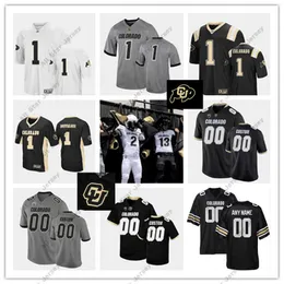 American College Football Wear 2022 NCAA Custom Colorado Buffaloes خياطة كرة القدم قميص 23 Jarek Broussard 0 Ashaad Clayton 22 Toren Pittman Christian Gonzale