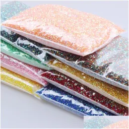 Decorazioni per nail art Big Bag 4 mm 50000 pezzi gelatina ab colori resina strass gemme 3D pietre rotonde non fisse Appliqu Dhzni