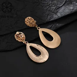 Orecchini dorsi Color oro Clip da appendere in argento Gioielli con orecchini vintage Trend Pendientes Sospensione Goth Accessori per le donne