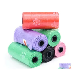 Dog Travel Outdoors Bags Poop Environment Friendly Waste Refill Rolls Pet Case Mti Color For Drop Delivery Home Garden Supplies Dhqnt