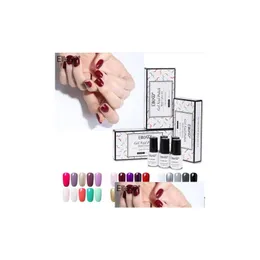 Nail Gel Elite99 5pieces/Lot Gift Sets Box 7ml UV S Color Pure Polish Vernis Soak Long Lasing Primer Drop Drop Dropence Deview Health Dhtxl