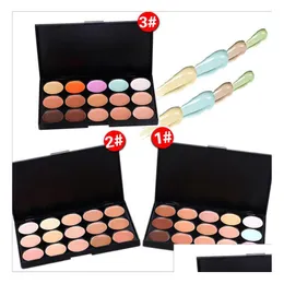 Concealer 15 Colors Professional Palette Women Ladies Makeup Contour Comestic Facial Face Cream Care Base Drop Delivery Health Beauty Dhilr