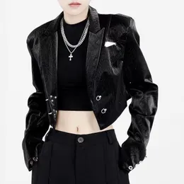 Jackets de designer feminino Mulher casacos curtos Spring Spring estilo Slim for Lady Genuine Leather Jacket Designer Coat A66
