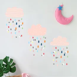 Wall Stickers PVC 1 Set Beautiful DIY Decorative Rainy Sticker 50cm Long Decal Eco-friendly For Bedroom