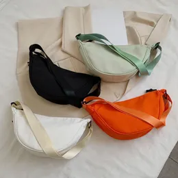 Midjepåsar vintage små handväska kvinnor lyx axel märke koppling väska nylon crossbody för messenger bolsa fanny pack