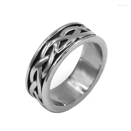 Wedding Rings Wholesale Celtic Knot Biker Ring Stainless Steel Jewelry Fashion Claddagh Style Men Women SWR0942
