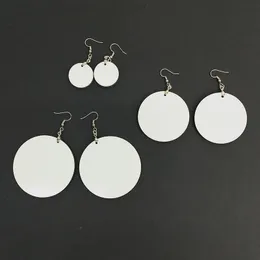 Different Size Sublimation Round earrings ear pendants wooden Circle sublimation blank earring large Africa earrings DIY jewelry Z11