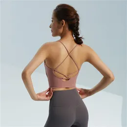 Gym Kleidung MyZyQg Sport Unterwäsche Zurück Kreuz Yoga Bh Frauen Laufen Mit Brust Pad Fitness Workout Tops Sexy Dessous MY16