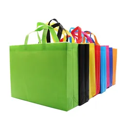 Bolsas de armazenamento Simples não tecidos e ecológicos compras dobráveis ​​Bolsas de bolsa à prova d'água para compras / presentes