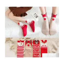 Party Favor Ups Christmas Cotton Socks Decoration For Home Ornament Xmas Gifts Navidad Natal Decor Year Drop Delivery Garden Festive Dhht4