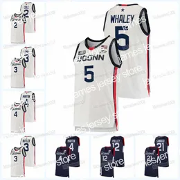 College Basketball Wears UConn Huskies 2021-22 BLM College Basketball Jersey Andre Jackson Ray Allen Rudy Gay Adama Sanogo Kemba Walker Ben Gordon Jeremy Lamb Caron