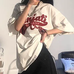 女性の Tシャツ 2023 アメリカンレトロ女性の半袖 Tシャツ夏ルーズ韓国語バージョン潮イン原宿ハーフ Y2k 美的