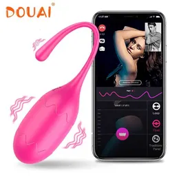 성인 마사지 무선 Bluetooth Dildo Vibrator Sex Toys for Women 원격 앱 컨트롤 착용 진동 질 볼 팬티 18