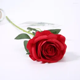 장식용 꽃 인공 실크 장미 꽃을위한 고향 사무실 침실 장식 결혼식 생일 파티 기념일 발렌타인 데이 발렌타인