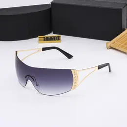 óculos de sol de design para mulheres moda óculos de sol proteção uv lente de conexão grande sem moldura qualidade superior vem com pacote1710