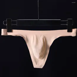 Unterhosen Herren Sexy Unterwäsche Enhance Penis Pouch Höschen T-Back Slips Low Rise Stretchy Triangle Brief Thong Atmungsaktiv