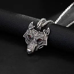 Infinity wisiant Naszyjnik projektant biżuterii łańcuch diamentowy Viking Angel Cuban Link Nowy celtycki wilk naszyjnik