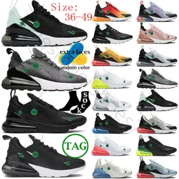 2024 designer 270 Scarpe da uomo triple nere foto blu polveroso cactus università rosse scarpe da corsa firmate scarpe da ginnastica igloo osso chiaro rosa tenue