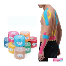 Other Household Sundries Kinesio Tape Muscle Bandage Sports Kinesiology Roll Elastic Adhesive Strain Injury Sticker Drop Delivery Ho Dhwoh