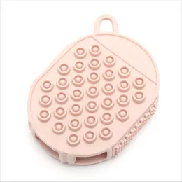 Scrubbers Asciugamano da bagno Massaggio Schiena Rub Guanti Casa Uomo Donna TPE Giallo Bianco Blu Rosa Silicone alimentare Sicurezza Protezione ambientale Pulito zxf119